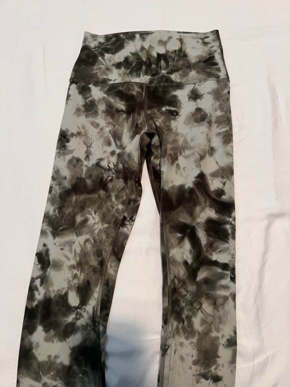 lululemon athletica Dark Green Marble-Print High-Rise Leggings